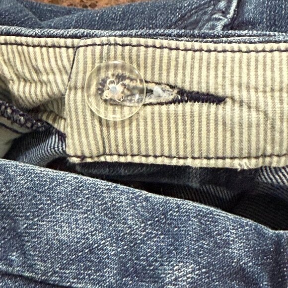 BANANA REPUBLIC 2 DEMIN FLARED TROUSER JEANS Denim Work Casual Y2K Retro - Picture 9 of 11